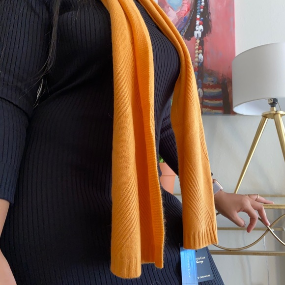 Charter Club Ribbed 100% Cashmere Scarf - Picture 3 of 7